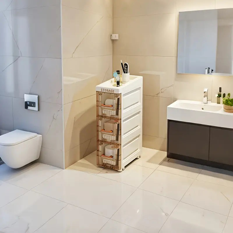 Claryra™ | Sleek Multi-Layer Storage on Wheels – Perfect for Small Spaces