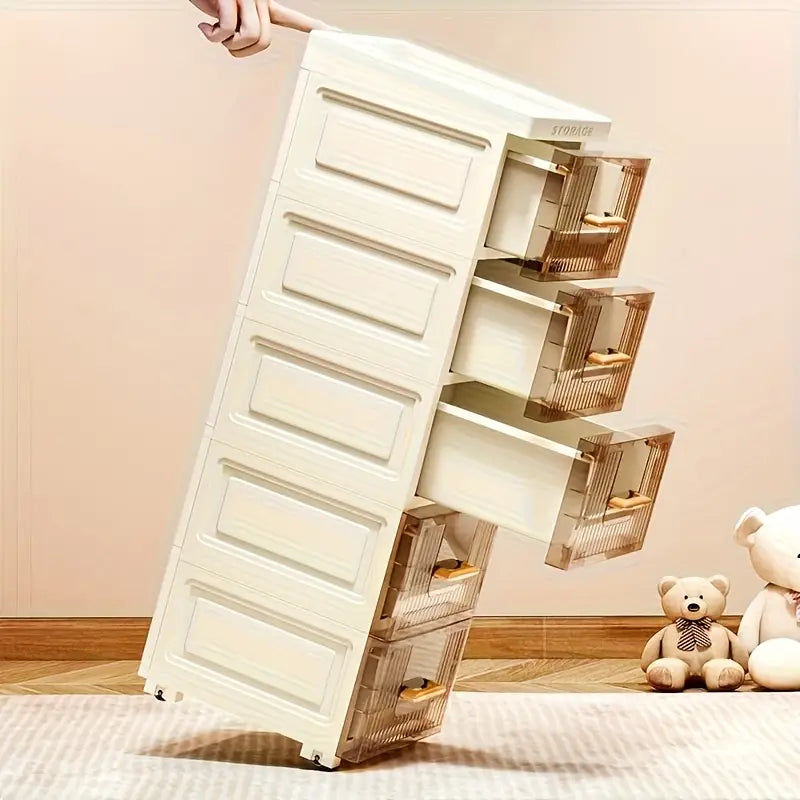 Claryra™ | Sleek Multi-Layer Storage on Wheels – Perfect for Small Spaces
