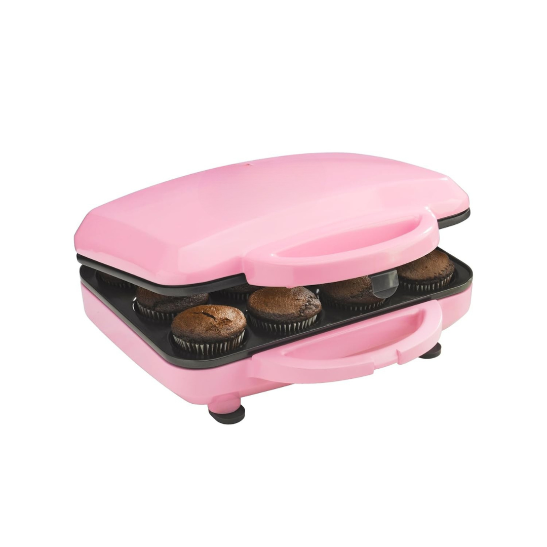 Solene™ | Cupcake Maker – Nonstick, Latching Handle, Full-Sized Cupcakes, Includes Recipe Manual