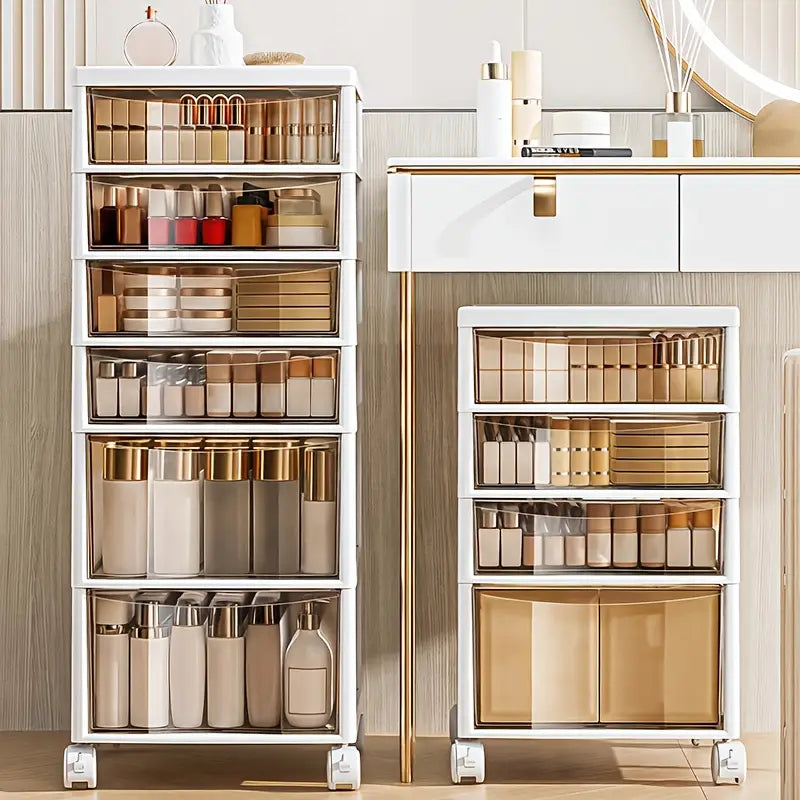 Orvane™ | Compact Multi-Level Bathroom Organizer with Wheels