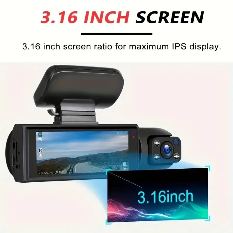 Optura™ | Smart WiFi Car Dash Cam – 1080P HD, Loop Recording, Night Vision