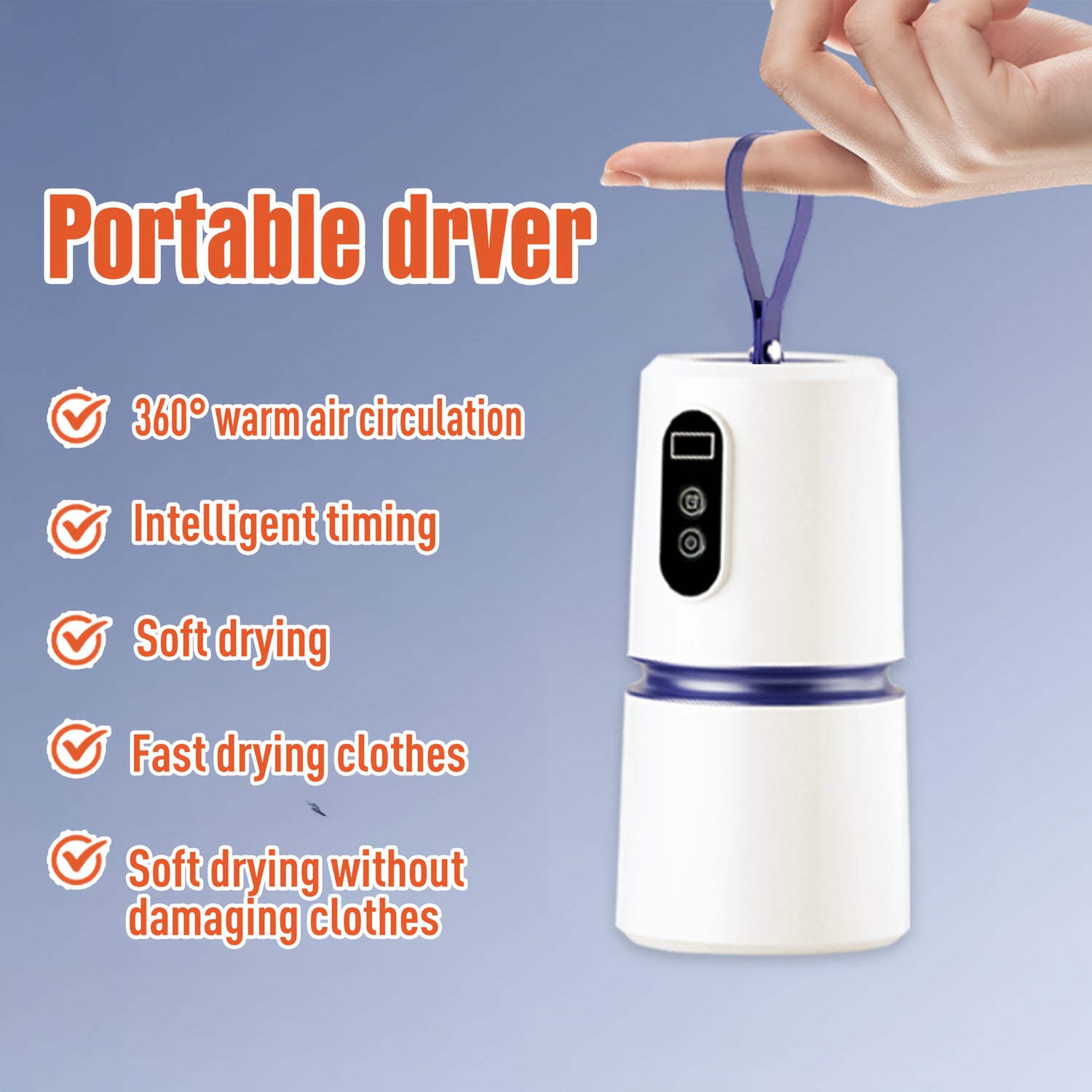 Oryx™ | Portable Multi-Functional Clothes Dryer, Compact Design with Drying Bags for Small Spaces