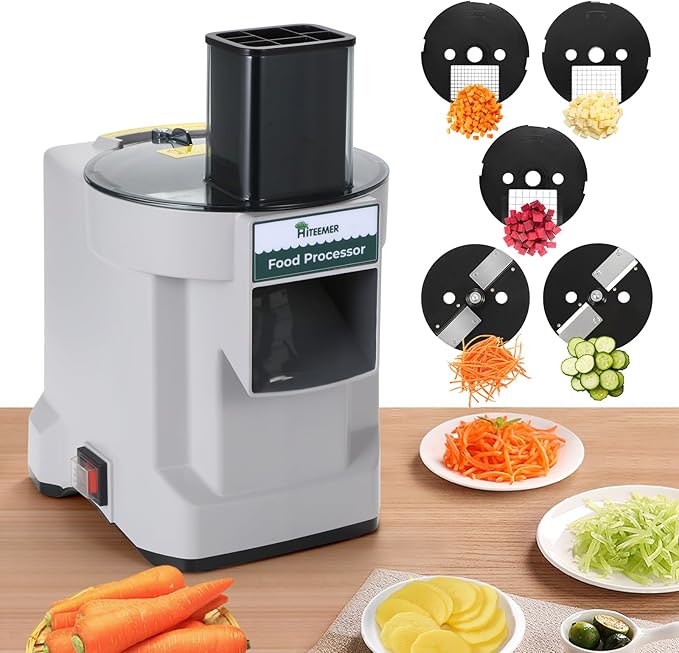 Aurelia™ | 5-in-1 Electric Vegetable Chopper – Stainless Steel Blade, Onion, Potato Slicer & More