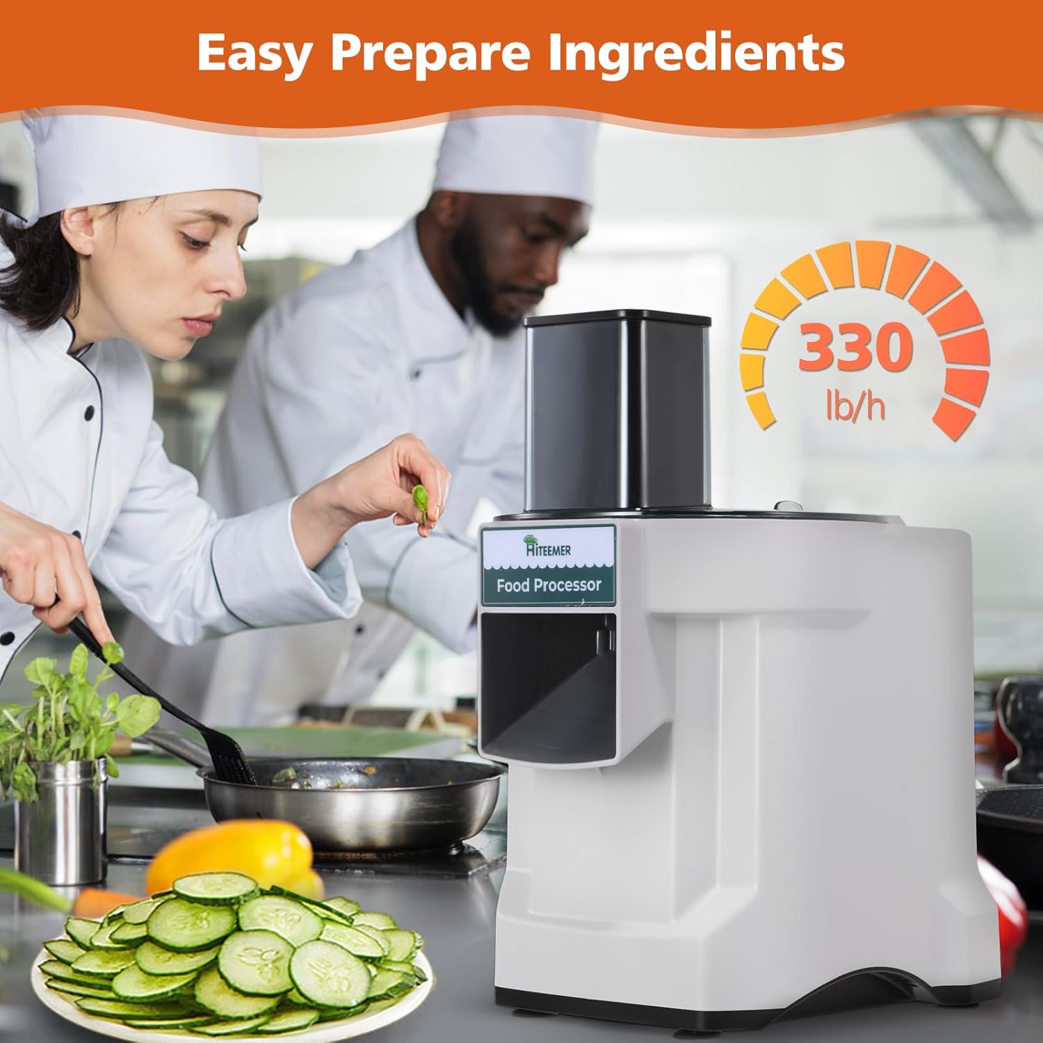 Aurelia™ | 5-in-1 Electric Vegetable Chopper – Stainless Steel Blade, Onion, Potato Slicer & More
