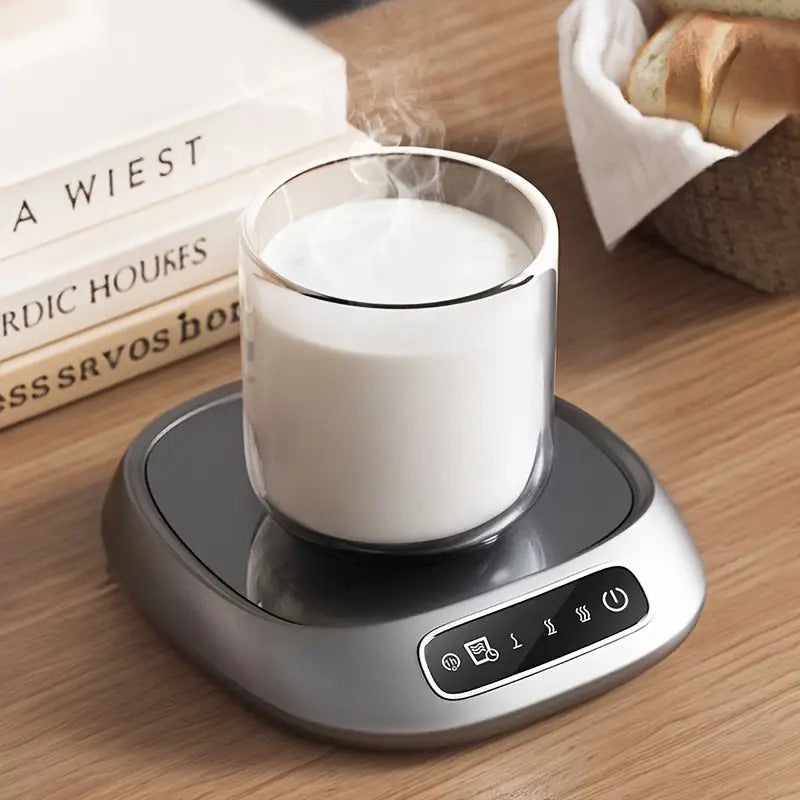 Heatron™ | Smart Drink Heating Pad, USB-Powered Coaster with 3 Heat Levels, for Coffee & Tea